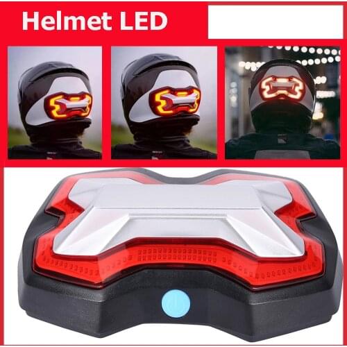 Wireless Helmet Brake Stop & Turn Signal Indicator Lamp Light Strobe Flash Intermittently For BMW KTM Motorcycle