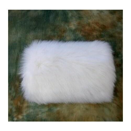 Cheap Winter White Ivory Faux Fur Gloves Warm Bridal Muff Accessories Stored for Kids for Adults