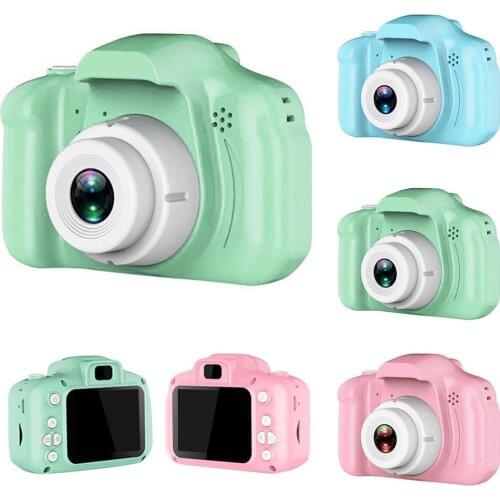 2 inch Mini Kids Digital Camera Children HD Screen USB Rechargeable Digital Camera Cartoon Cute Toy Gift