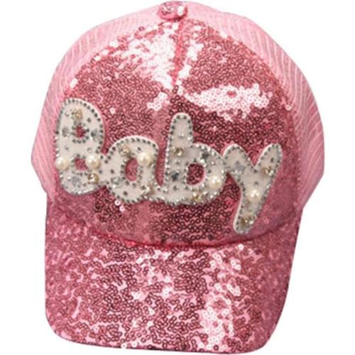 Kenka Baby Beanie For Boy Girls Child Kids Shining Sequins Baseball Cap Adjustable Snapback Hat Sun Hat Baseball Cap M0248