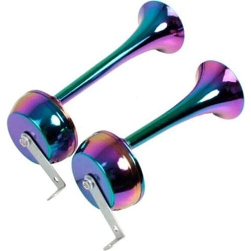 Disheng Car Electric Horn All Metal Bright Color Chrome Plated Electric Horn Car Horn Waterproof Super Sound 12 / 24 V