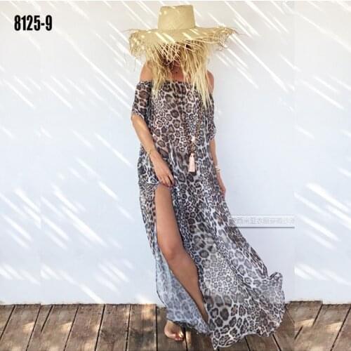 FORERUN Summer Dresses With A Slit