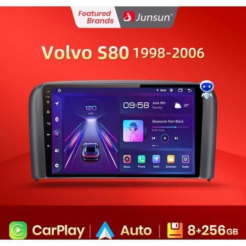 Junsun V1 pro Android 10 For Volvo S80 1998 - 2006 Car Radio Multimedia Video Players Android Auto CarPlay 2 din dvd