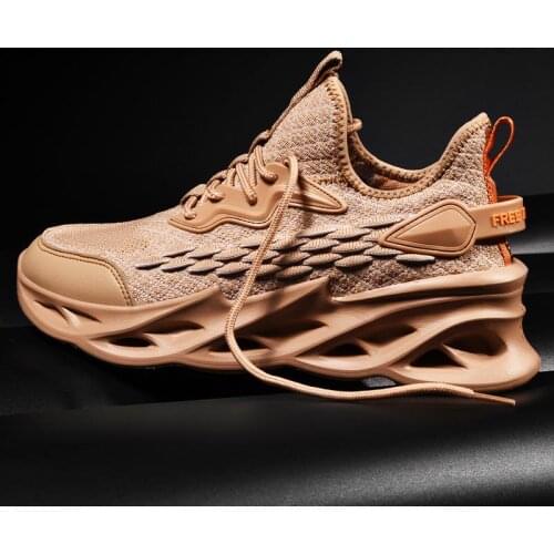 Summer Breathable Sneakers Man Sports Shoes Sport Men Running Shoes Male Brown Runners Jogging Fitness Footwear Workout GMD-0670