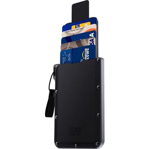 Taihao New Genuine Leather Credit Card Holder Pulled Men Women Business ID Card Holder Unisex Slim Women Wallets Mini Card Cases