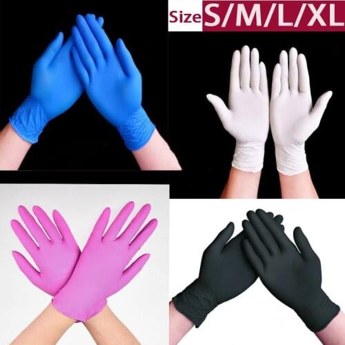 Disposable Gloves Synthetic Nitrile PVC Kitchen Garden Universal Women Men Gloves Working Gloves Nitrile Synthetic Glove