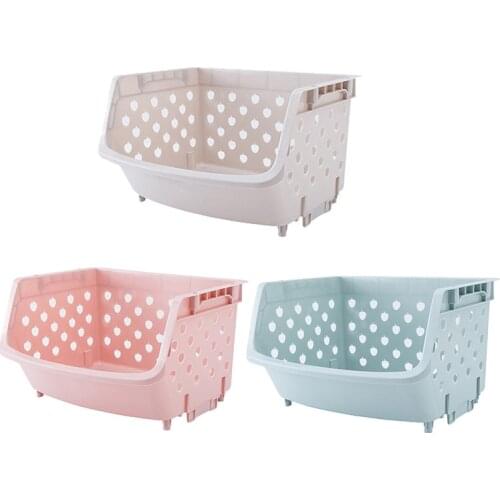 Big deal Kitchen Organizer Basket Shelf Stackable Single-Deck Fruit Vegetable Storage Box