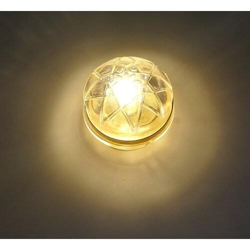 Plastic 1/12 Dolls House Miniature Lighting LED Battery Light Hanging Ceiling Lamp