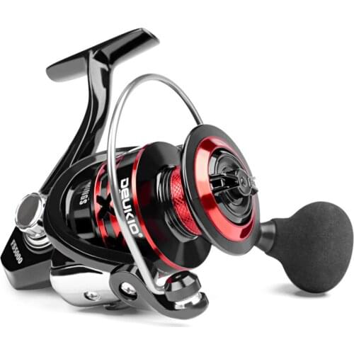 Fishing Reel FS2000-7000 Spinning Reel 12kg Drag Metal Ball Grip Reel Fishing 5.0:1/4.7:1 Speed Metal Spool Coil Fishing Reel