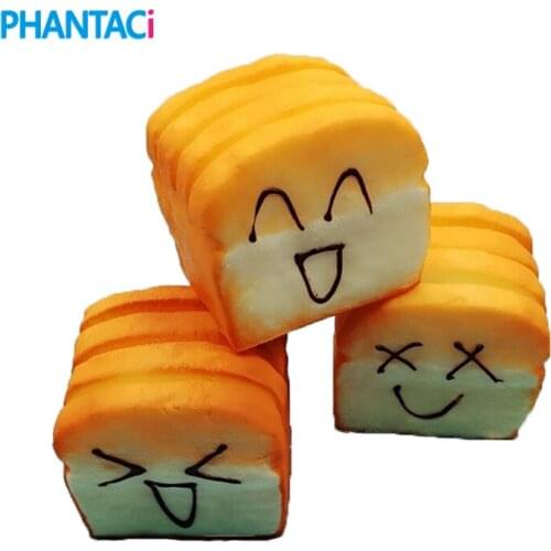 Cute Kawaii Soft Simulation Toast Bread Business Card Holder Novelty Food Shape Note Pad Seat Message Clip Board Stationery