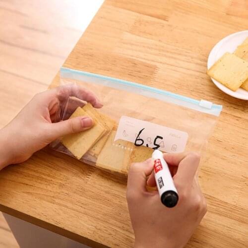 Fresh Keeping Bag Zipper Type Sliding Lock Bag Thickened Food Storage Bag Household Food Bag Reusable Fresh-keeping Bag Food