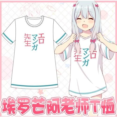 Tops Anime T-shirt COSPLAY Izumi Sagiri Tees Summer Short-Sleeved T-shirt Men and Women Casual Fashion Full-Color T-shirt
