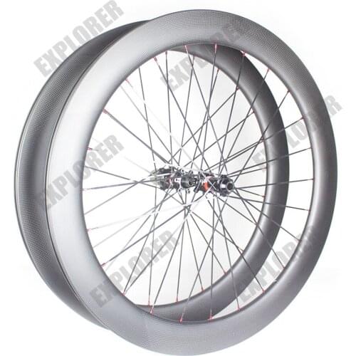Carbon-Road-Bike-Wheelset High-end 75mm Depth 700C Disc Brake Thru Axle DT350 / DT240 Road Carbon Wheel Clincher Tubeless Ready
