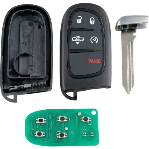 UPS 20Pcs GQ4-54T 4/5 BUT Smart Car Key For Dodge Ram 1500 2500 3500 2013- Car Remote Key ID46 Chip 433Mhz