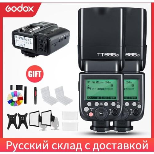 Godox 2x TT685C TT685N TT685S TT685F TT685O 1/8000s HSS TTL Flash Speedlite with X1T Trigger for Canon Nikon Sony Fuji Olympus
