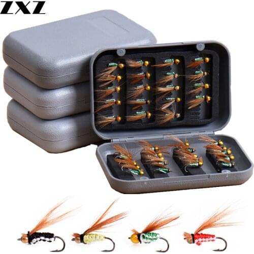 40pcs High Quality Japanese Professional Bionic Fly Butterfly Insect Fishing Salmon Flies Lure Colorful Hair Needle Hooks Tackle