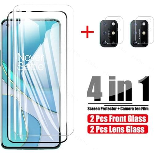 4in1 Protector Glass for Oneplus 8t Back Camera Lens Film One Plus 8t+ 5g 8tpro Nord Screen Protective Safety Tempered Glas