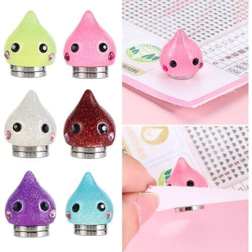 1PC Diamond Painting Paper Cover Holder Glitter Drop Fridge Magnet Minders DIY Crafts Diamond Painting Accessories
