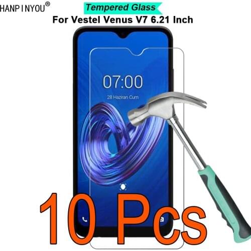 10 Pcs/Lot For Vestel Venus V7 6.21" 9H Hardness 2.5D Ultra-thin Toughened Tempered Glass Film Screen Protector Guard
