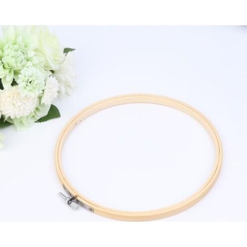 13-34cm Bamboo Wooden Cross Stitch Machine Embroidery Hoop Ring Sewing Craft DIY Dropship