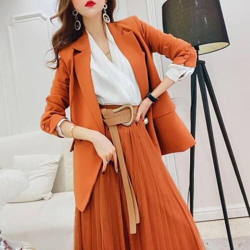2pcs Set Xl Korean Style Plus Size Two Piece Set Women Winter Set Coat + Skirts Suits Solid Tops Vintage Leopard Skirt Sets