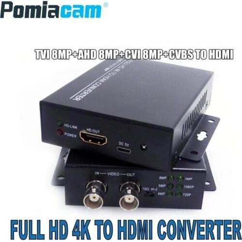 2020 New arrival 4K 720/1080P HDC-ADH 4-in-1 Resolution supports CVI 8MP /TVI 8MP /AHD 8MP+CVBS to HDMI Converter security test