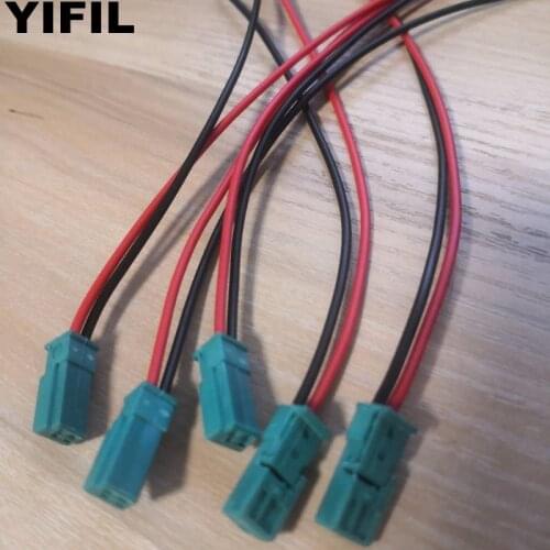 5pcs/lot 2 Pin/Way Female Door lights High-pitched Speaker Plug Stereo Electric Connector With Cable Wire Pigtail For BMW