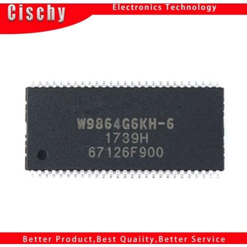 5pcs/lot W9864G6KH-6 W9864G6JH-6 W9864G6JH-6 W9864G6KH W9864G6 TSOP-54