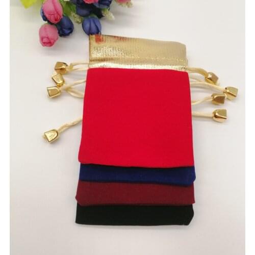 50pcs Multi Size Velvet Bag Jewelry Velvet Pouch Bag Velvet Drawstring Bag Jewelry for Women Wedding Jewelry Display Packing Bag