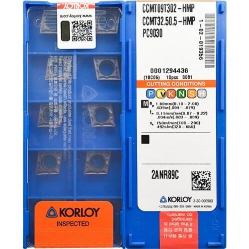 CCMT09T302-HMP PC9030 100% KORLOY Original carbide insert with the best quality 10pcs/lot free shipping