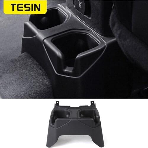 TESIN Drinks Holders for Jeep Wrangler JL 2018 Car Rear Seat Cup Holder Storage Box for Jeep Wrangler JL 2018+ Accessories