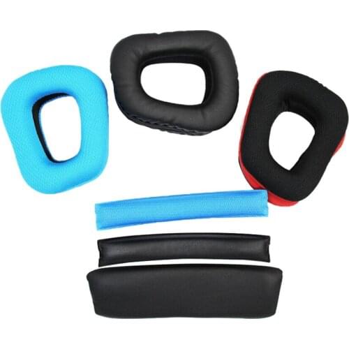For Logitech G35 G930 G430 Headset Replacement Headband Ear Pad Set Earpad Cushion Headphone Pad Ear Pads Accessory High quality