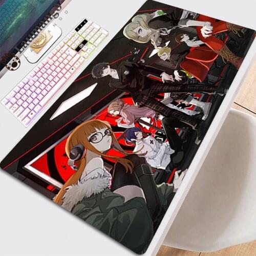 Gaming Pad Mouse Large Gamers Accessories For Mousepad Speed Mats With Desk Mause Anime Gamer Extended Long Laptop Persona 5 Pad