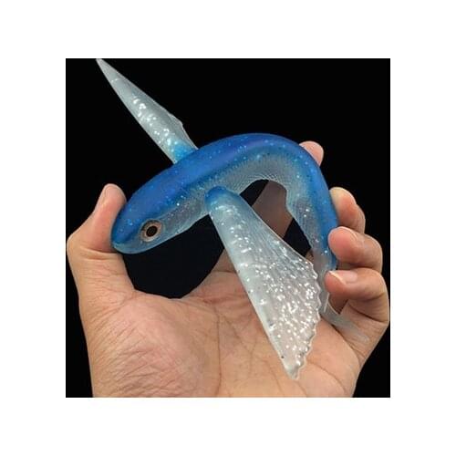 Simulation of 21m/18cm Large Wing Fish Flying Fish South Oil Fishing Lur Soft Bait Tuna Road Sub Bait Aircraft Fish False Bait