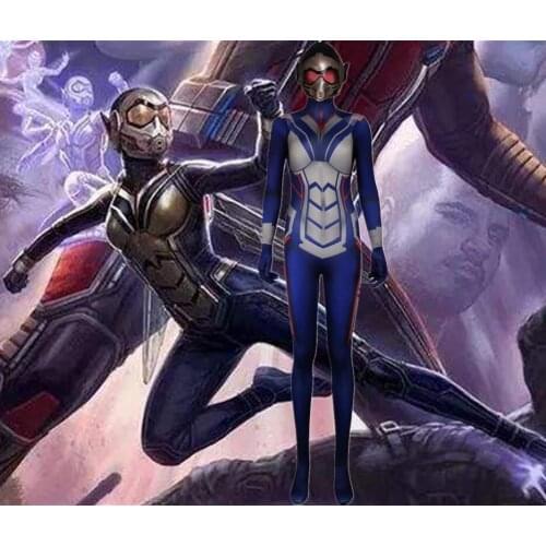 Ant-Man And The Wasp Janet Van Dyne Wasp Costume Zentai Suit 3D Original Movie Woman Superhero Costume