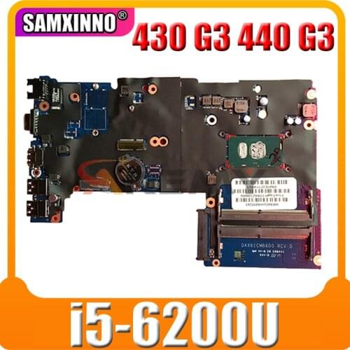 For HP 430 G3 440 G3 X61C laptop motherboard with i5-6200U CPU DDR4 DAX61CMB6C0 DAX61CMB6D0 855658-601 855658-001 100% test work