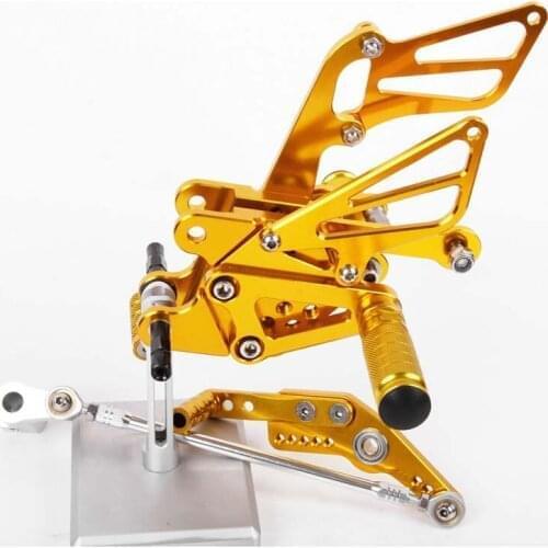 SMOK Motorcycle Pedal For Honda CBR1000RR 2004 2005 2006 2007 Aluminum Alloy Rearset Foot Pegs Footpeg Black Gold Sliver Blue