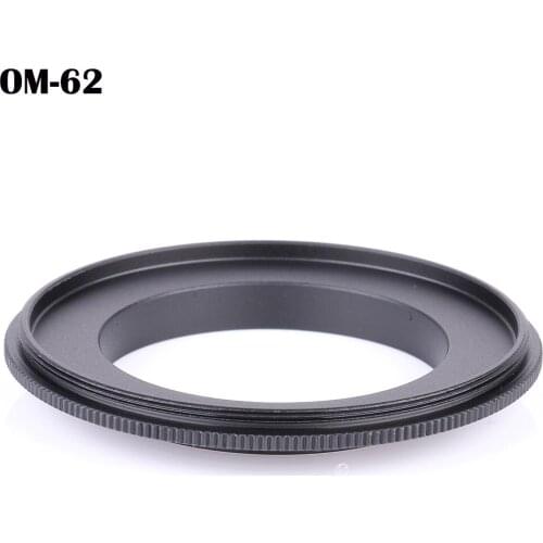 OM-62mm Macro Reverse lens Adapter Ring for Olympus DSLR OM Mount