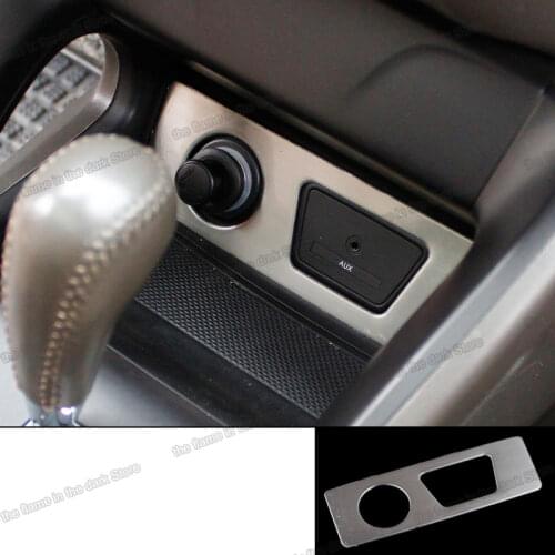 Lsrtw2017 car Cigarette lighter panel trims for Hyundai IX35 tucson ix 2009 2010 2011 2012 2013 2014 2015 Accessories chrome