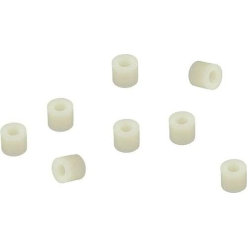Plastic Cylinder Spacer Washer 7mm x 3.2mm x 6mm 100 pcs Ivory