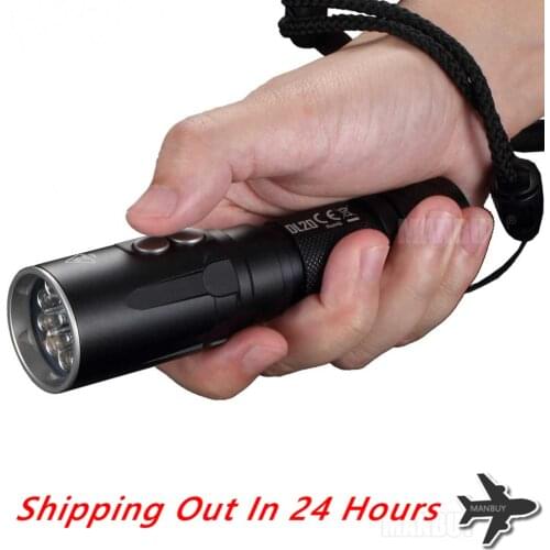 2020 Nitecore DL20 100 Meters Submersible Diving Light 1000 LMs White +Red LED Flashlight for Underwater Sports WaterProof Torch