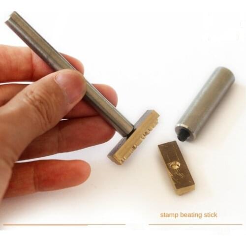 Custom copper mold steel stick beating rod brass stamps leather logo stamp tools
