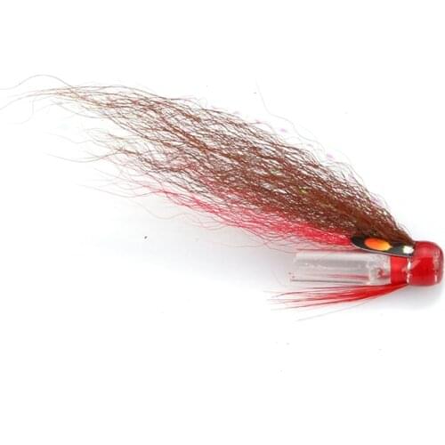 Dark Mackerel Riffle Hitch Tube Fly Salmon Sea Trout Flies Plastic Tubes (8-pack)