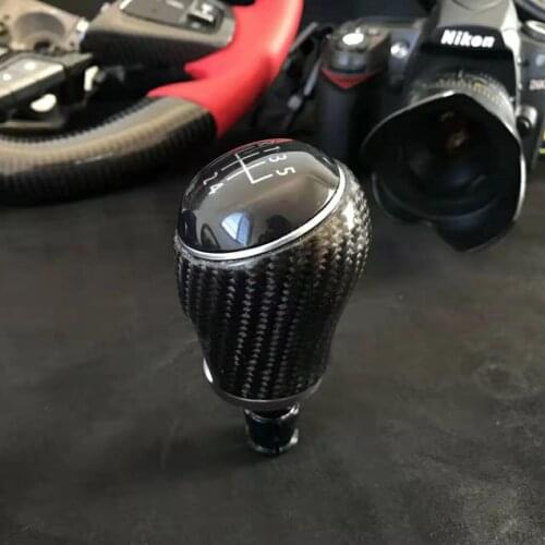 Carbon Fiber Gear Shift Knob Handball Gear Stick for Volkswagen POLO Golf Touran 2010 2011 2012 2013 2014 2015 2016 2017