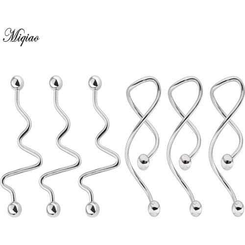 Miqiao 3 Pcs Hot-selling Body Piercing Stainless Steel Earrings Japanese and Korean Wild Jewelry