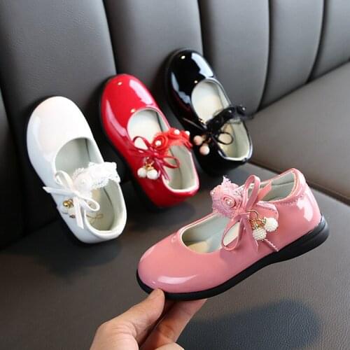 Spring Children Shoes Girls High Heel Princess Dance Sandals Kids Shoes Glitter Leather Fashion Girls Party Dress Wedding Shoes
