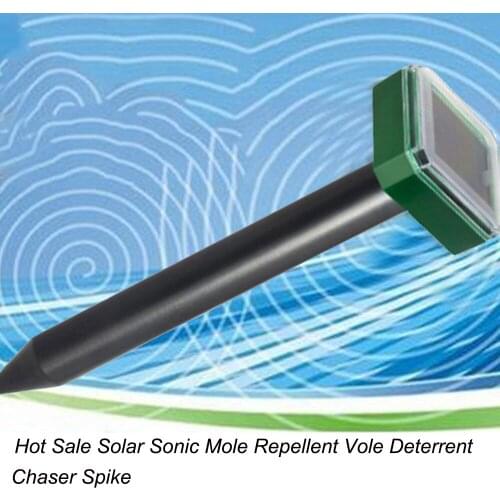 Outdoor Ultrasonic Pest Repeller Garden Mole Repellent Solar Power Ultrasonic Mole Snake Bird Mosquito Mouse Control Garden Yard