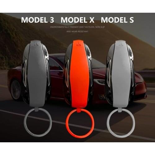 Smart Key Fob Cover Case Protector Keychain Creative Pendant Protective Cover For Tesla Model X Model S Model 3 Model Y