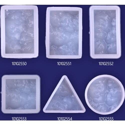 1PC triangle square geometry Silicone Mould DIY Resin Necklace Craft Jewellery Making Mold