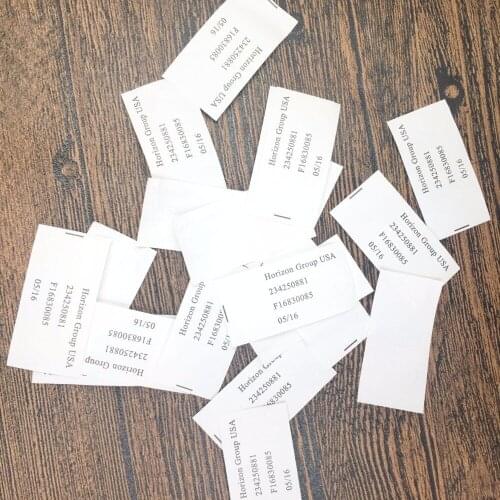 1000PCS Customized Silk Care Label Cut Separately Washing Label Grment Woven Label Tag Printing Clothing Washable Labels